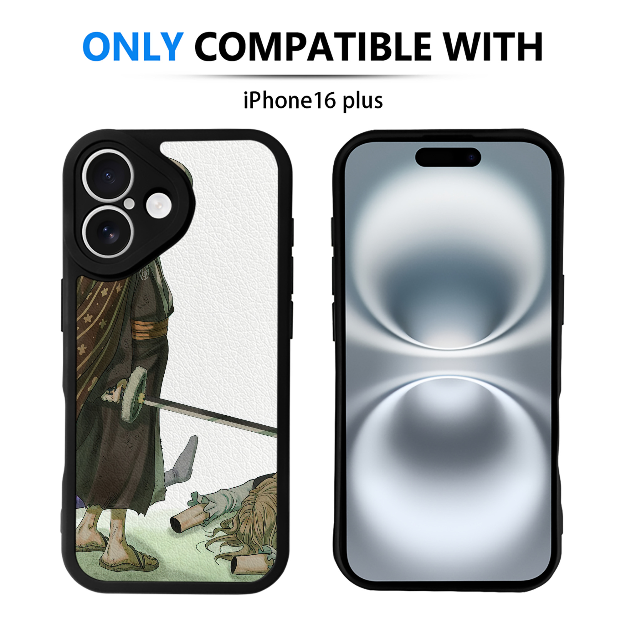 （画像用） ワンピース ONE PIECE 【iPhone 16シリーズ対応】シリコンスマホケース（レザー調） 材質：シリコン